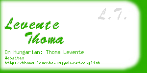 levente thoma business card